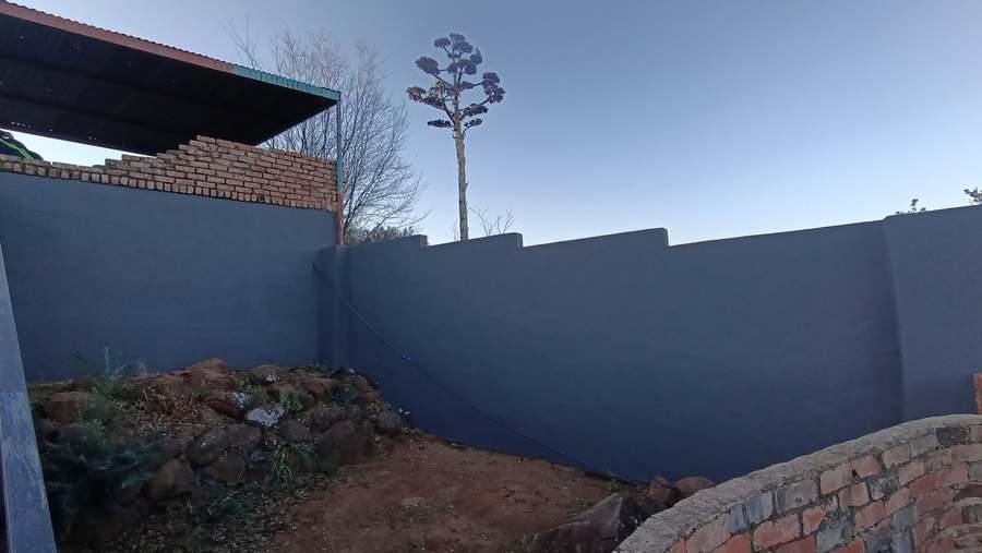 Boundary wall finishing work